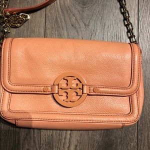 Tory Burch Amanda Orange Clutch Purse